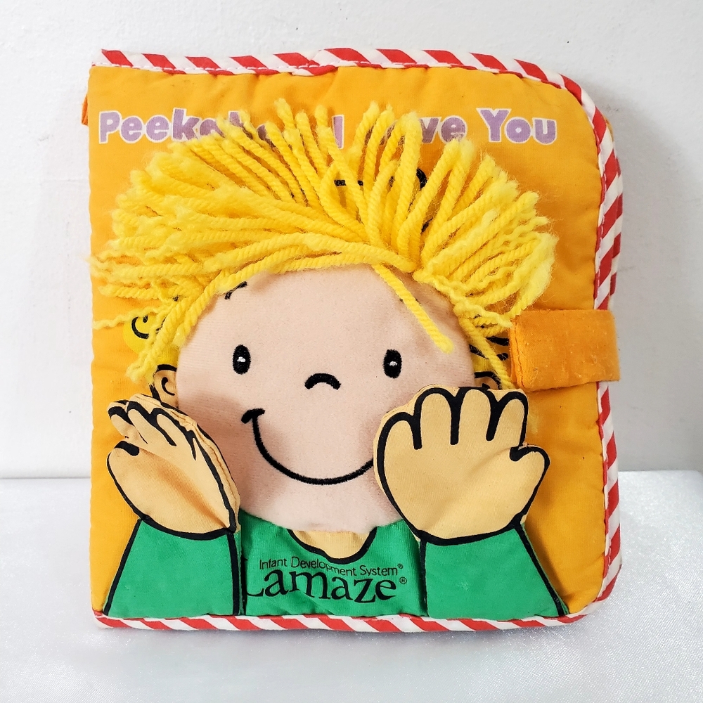 Lamaze Peekaboo I Love You Cloth fabric Book Soft lift flaps Peek-a-boo